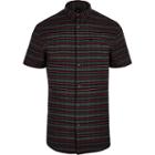 River Island Mens Check Embroidered Short Sleeve Shirt