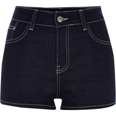 River Island Womens High Waisted Denim Shorts