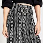 River Island Womens Chain Print Cropped Trousers