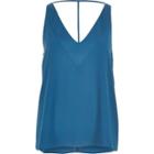 River Island Womens Blue T-bar Cami Top