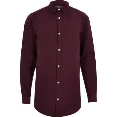 River Island Mens Longline Oxford Shirt