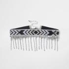 River Island Womens Mono Seedbead Tassel Choker