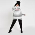 River Island Womens Plus 'amour' Stripe Knit Sweater