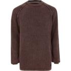 River Island Mens Only And Sons Washed Ribbed Jumper