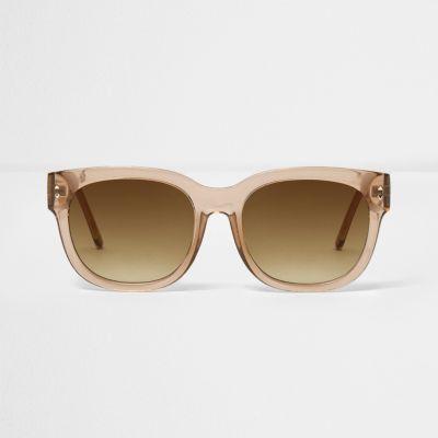 River Island Womens Clear Smoke Oversized Sunglasses