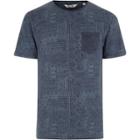 River Island Mens Only And Sons Washed Geo Pocket T-shirt