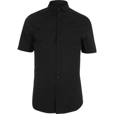 River Island Mens Short Sleeve Skinny Fit Shirt