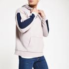 River Island Mens Slim Fit Panel Sleeve Hoodie