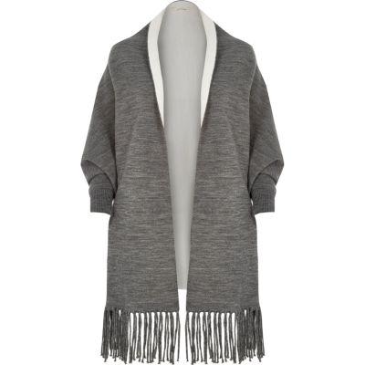 River Island Womens Knit Double-sided Cape