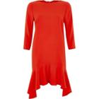 River Island Womens Three Quarter Sleeve Swing Dress