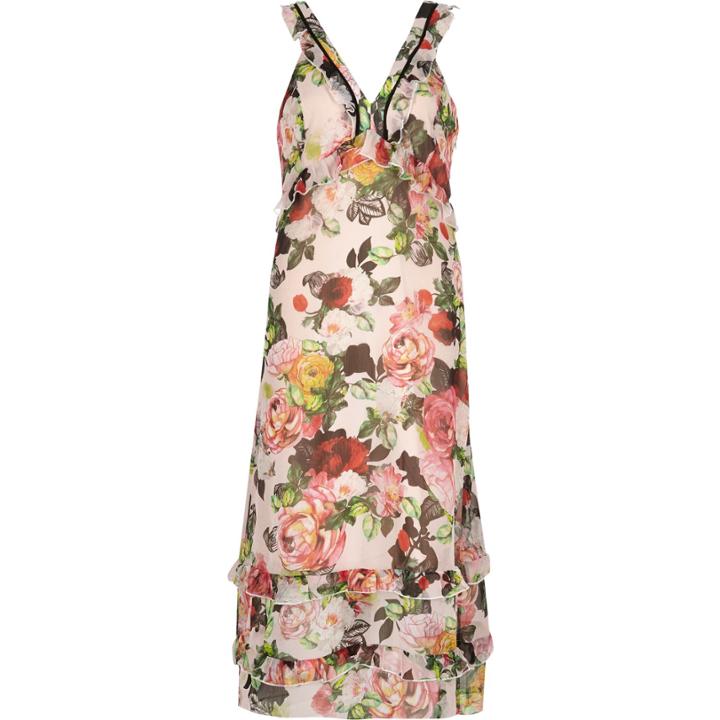 River Island Womens Floral-print Georgette Maxi Dress
