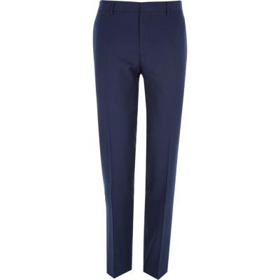 River Island Mens Herringbone Tailored Suit Pants