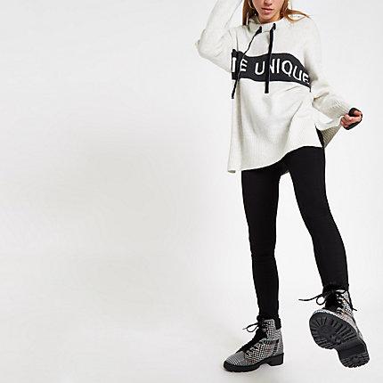 River Island Womens 'etre Unique' Hooded Sweater
