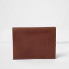 River Island Mens Leather 'one Way' Print Cardholder
