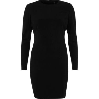 River Island Womens Shoulder Pad Bodycon Mini Dress