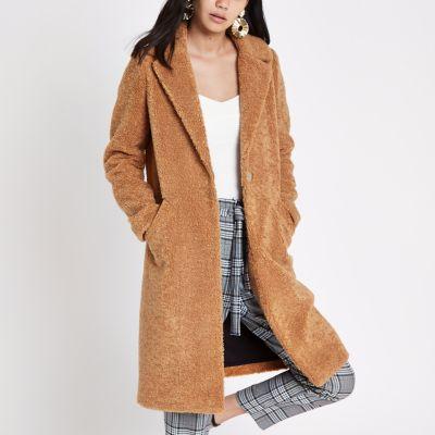River Island Womens Borg Coat