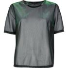 River Island Womens Reflective Metallic Mesh T-shirt