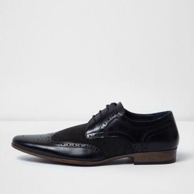 River Island Mens Panel Smart Brogues
