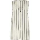River Island Womens Stripe Print Zip Front Tank