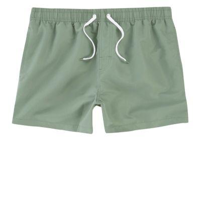 River Island Mens Olive Swim Shorts