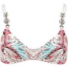 River Island Womens White Printed Cami Bikini Top