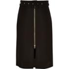 River Island Womens Belted A-line Midi Skirt