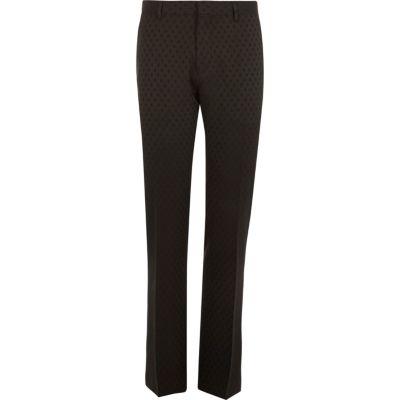 River Island Mens Polka Dot Slim Tux Suit Pants