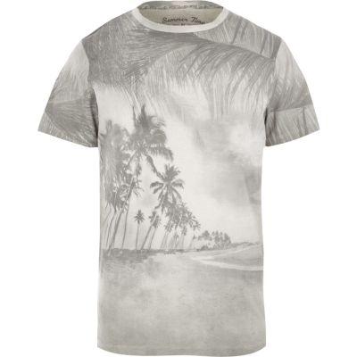 River Island Mens Jack And Jones Vintage Palm Tree T-shirt