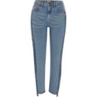 River Island Womens Casey Shadow Side Panel Slim Fit Jeans