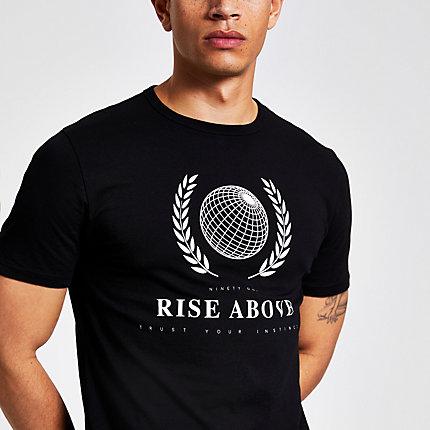 River Island Mens Printed Slim Fit T-shirt