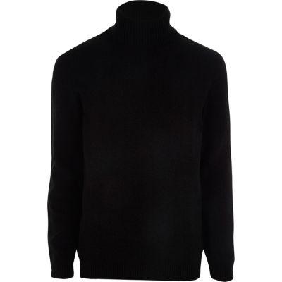 River Island Mens Chenille Roll Neck Sweater