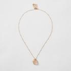 River Island Womens Gold Tone Cowry Shell Cluster Necklace
