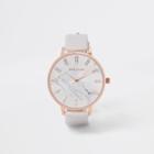 River Island Womens Marble Face Round Watch