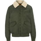 River Island Mens Lee Borg Collar Coach Jacket