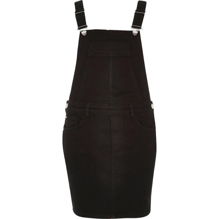 River Island Womens Denim Overall Dress