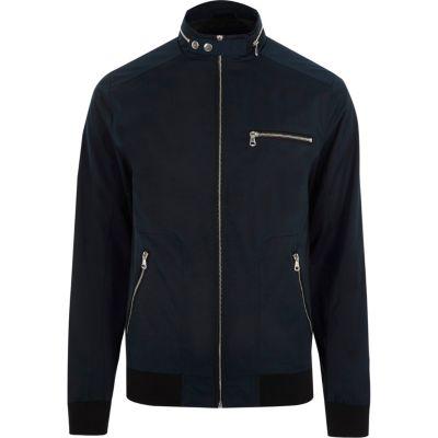 River Island Mens Racer Neck Jacket