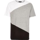 River Island Menswhite Block Color Short Sleeve T-shirt