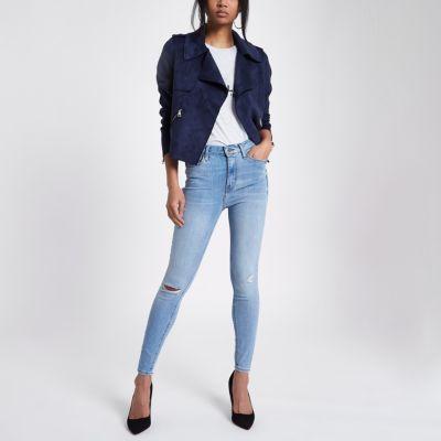 River Island Womens Harper High Waisted Super Skinny Jeans