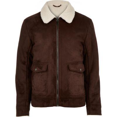 River Island Mens Faux Suede Jacket