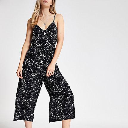 River Island Womens Print Wide Leg Jumpsuit