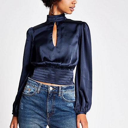 River Island Womens Long Sleeve High Neck Top