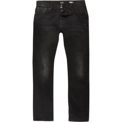 River Island Mens Washed Ronnie Cigarette Jeans