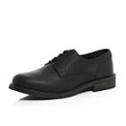 River Island Mensblack Leather Chunky Sole Shoes
