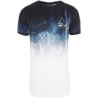 River Island Mens White Abstract Fade Print Muscle Fit T-shirt