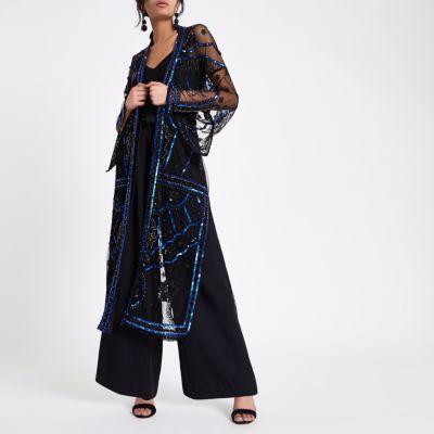 River Island Womens Embellished Maxi Kimono