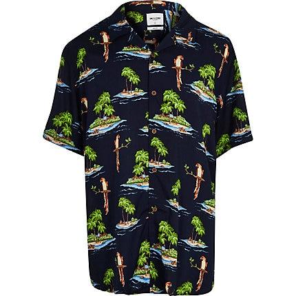River Island Mens Only And Sons Big And Tall Hawaiian Shirt