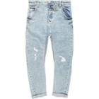 River Island Mens Boys Ripped Tony Slouch Jeans