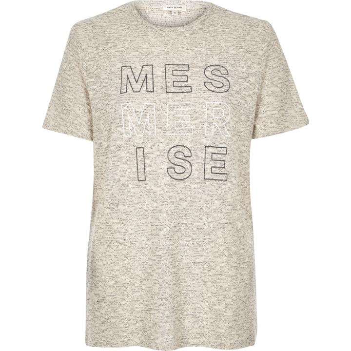River Island Womens Slogan Boucl T-shirt