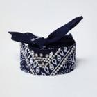 River Island Womens Paisley Print Jewelled Bandana