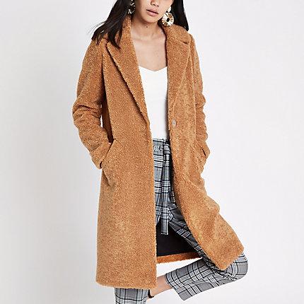 River Island Womens Fleece Coat